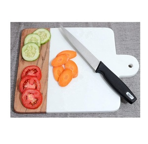 เขียงไม้กระถินพร้อมด้ามเรซิ่นสีเขียวและเกล็ดทองแดง - Product Image 5