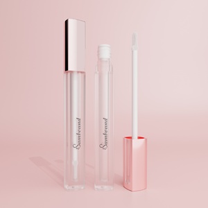 Tube de gloss à lèvres personnalisé 3,5 ml, tubes carrés longs pour gloss à lèvres, flacon en plastique haut de gamme, rouge à lèvres liquide, blush, vente en gros, meilleur prix - Product Image 4