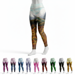 Leggings de Yoga de Cintura Alta a Precio Económico al por Mayor, Leggings Deportivos con Estampado Personalizado para Otoño, Pantalones Ajustados para Gimnasio, Fitness, Entrenamiento y Running para Mujer - Product Image 1