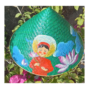 Chapeau conique traditionnel vietnamien de qualité supérieure, produit artisanal écologique pour la décoration et la mode - Product Image 4