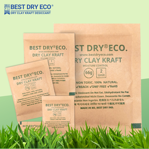 Meilleur déshydratant écologique en argile bentonite naturelle 66g PAC 100% pureté, absorbeur d'humidité, anti-moisissure, produits chimiques en papier - Product Image 2