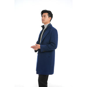 Servicios OEM, Abrigo Largo de Invierno para Hombre, Diseño Personalizado de Alta Calidad, 100% Lana, Botones, Doble Botonadura, Secado Rápido, Ecológico, Disponible en Línea - Product Image 3