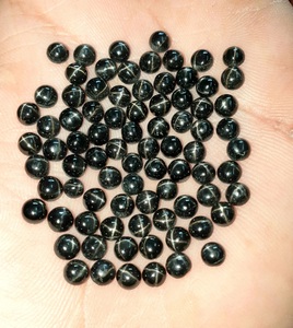 Diopside noir, cabochons de tailles et formes variées, pierres précieuses en vrac, petites fissures, pierre d'astérisme, fabricant, grossiste, usine - Product Image 3