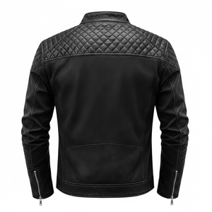 Veste en cuir pour homme, design tendance, vêtements décontractés, veste en cuir pour homme confortable et de fabrication professionnelle - Product Image 2