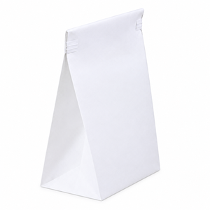 30 sacs à vomir jetables de voyage en papier couché blanc avec poignées torsadées pour avion, voiture et usage d'urgence - Product Image 2