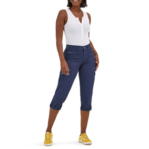 Damen Capri-Hosen Lässige Weiche Damenhosen mit Freier Passform Einfarbige Unterteile Damenbekleidung Hochwertige Modische Kleidung - Product Image 3