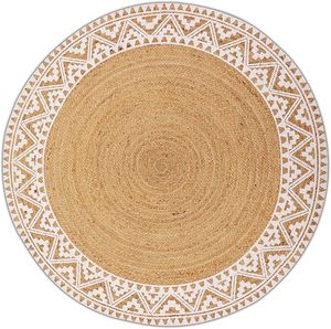 Tapis en jute de 3 pieds, couleur unie, à poils longs, adapté aux animaux domestiques, lavable, résistant aux taches, fait main, tapis traditionnel pour pique-nique, vente chaude - Product Image 1