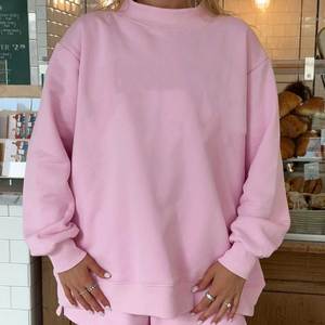Sweat-shirt pull-over léger pour femme, col roulé, en molleton 100 % coton, couleur unie, décontracté, écologique, séchage rapide - Product Image 4