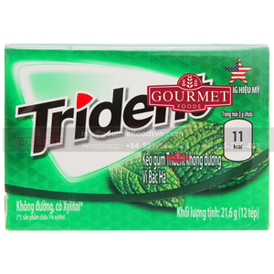 Top vente bonbons Triident gomme sans sucre menthe verte 14S 21.6g/ Cofectionery grossiste du Vietnam - Product Image 1
