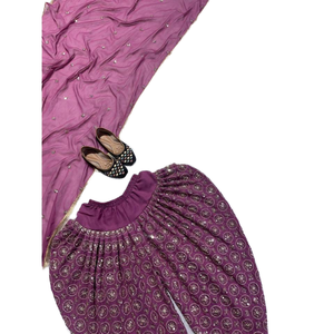 Conjunto de Fiesta para Mujer de Diseñador, Estilo Top Dhoti, Salwar Dupatta - Product Image 1