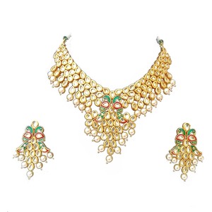 Women's Trendy Alloy Party Wear Engagement Anniversary Wedding Choker Earrings Set Copper 18K Gold Plated Zircon Jewelry - Product Image 3