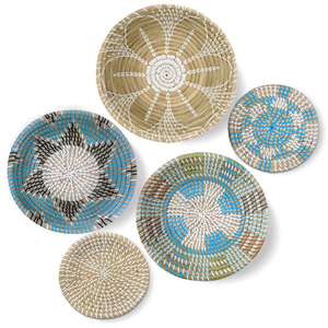 Handwoven Water Hyacinth <b>Wall</b> <b>Decor</b> Natural Boho Woven <b>Wall</b> Art for Home, Cafe, or Hotel Interior Styling - Product Image 1