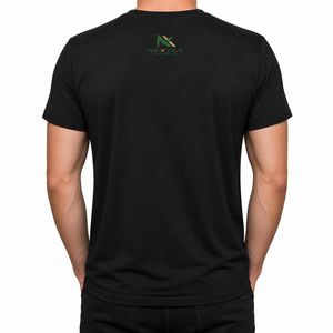 T-shirt surdimensionné personnalisé pour homme avec imprimé lune et loup, style décontracté d'été, streetwear hip-hop, en coton respirant, haut graphique - Product Image 2