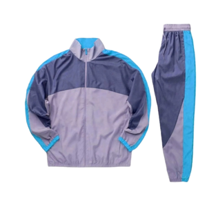 OEM/ODM Men Winter Hooded Windproof Windbreaker Sporty Solid <b>Tracksuit</b> <b>Polyester</b>/Nylon Material Lightweight Breathable - Product Image 2