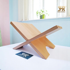 Soporte de libro plegable hecho a mano Rehal de madera Premium para Corán y lectura de la Biblia decoración de la habitación de oración ligero y portátil - Product Image 1