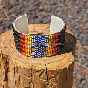 Bracelet jonc large ouvert personnalisé en résine, style bohème, vente en gros de bijoux tendance - Product Image 4