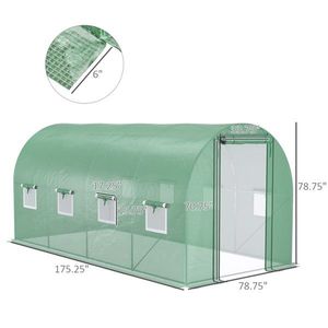 Mini Serra Moderna Facile da Montare con Struttura in Acciaio Zincato e PVC/PE per Uso Domestico e Giardino - Product Image 3