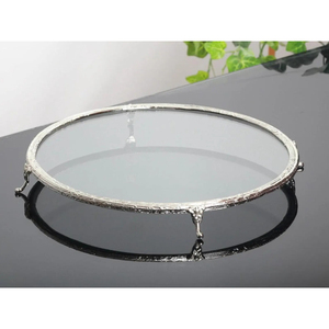 Wholesale Cheap Price Metal <b>Cake</b> Stand With Glass Top <b>Cake</b> Stand Metal <b>Cake</b> Stand for Party Wedding and Home <b>Decoration</b> <b>Supplies</b> - Product Image 6