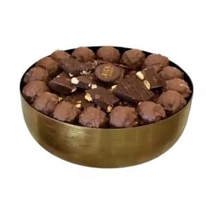 Bol classique en métal, bol à chocolat en acier inoxydable, bol de service pour bonbons, fruits secs et en-cas - Product Image 5