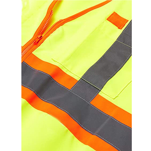 Chaleco de Seguridad de Alta Visibilidad, Ropa de Trabajo Reflectante con Cremallera para Construcción, Industria, Protección en Carreteras y Emergencias - Product Image 3