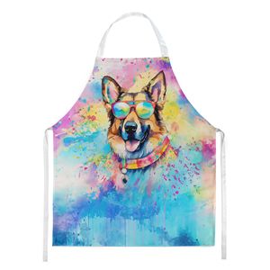 German Shepherd Hippie Dawg Unisex Large Multicolor Kitchen <b>Apron</b> for Cooking Baking Crafts <b>Gardening</b>-for Adults Men Women - Product Image 1