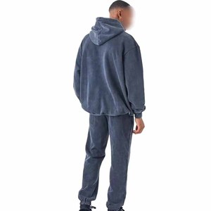 Fashionable Men Acid Wash Tracksuit OEM Service Custom Oversized Regular Fit Streetwear Tracksuit For Online Sale - Product Image 6
