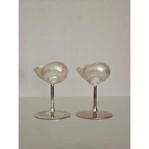Assured quality sea shell & metal wine glass adds elegance and charm to festive and seasonal celebrations - Product Image 3