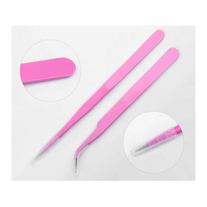 Pinzas Profesionales Duraderas y Reutilizables de Acero Inoxidable para Pestañas, Diseño de Punta Puntiaguda, Diferentes Funciones, Personalizadas - Product Image 4