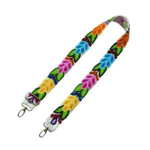 Correa de bolso ovalada bordada con cuentas blancas para bolso de mano, bolso tipo tote, bolso bandolera, correa personalizada, cinturón para bolso, artículo decorativo estilo bohemio. - Product Image 2