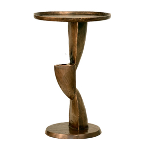 Customized Brass Coffee <b>Table</b> With <b>Round</b> Top And Decorative Pedestal Base For Living Room Furniture Handmade <b>Side</b> <b>Tables</b> - Product Image 5