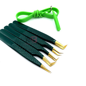 Pinzas para Pestañas Postizas, Herramienta Profesional para Principiantes, Pinzas para Pestañas de Acero Inoxidable, Herramientas de Belleza - Product Image 1