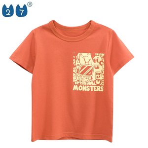 เสื้อยืดเด็กพิมพ์ลายการ์ตูนมอนสเตอร์คุณภาพสูงจากผ้าฝ้ายสำหรับเด็ก - Product Image 2