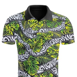 Nueva colección de camisetas tipo polo para hombre, inspiradas en la Polinesia, disponibles para impresión personalizada. - Product Image 1