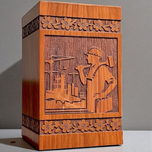 Wooden Urn Box with Secure <b>Lock</b> Lid Personalized Wooden Urn for Loved Ones urn by AYAANS - Product Image 6