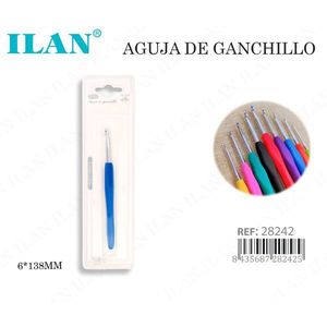 Uncinetto da 6 mm 138 mm con impugnatura morbida per lavorare a maglia e all'uncinetto - Product Image 3