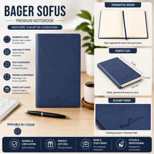 Premium <b>A5</b> PU Leather Hardcover Business <b>Notebook</b> with Custom Logo Foil Printing 100 Sheets Office Gift Planning Diary - Product Image 5