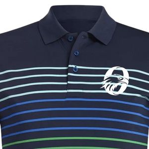 Polo à manches courtes pour homme, rayé marine, sublimation, vêtements de sport décontractés, haut confortable pour le golf et l'entraînement en plein air - Product Image 3