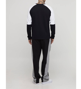 Pantalon de jogging OEM pour homme, pour activités de plein air et alpinisme, à motif, couleur unie, taille mi-haute, respirant, en polaire douce, avec coutures superposées - Product Image 3