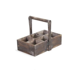 Decorative Durable Multifunction Wooden <b>Caddy</b> for Farmhouse Home Decor <b>Kitchen</b> Essentials Coffee Bar Bathroom Storage Table - Product Image 2