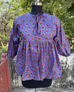 Robe tunique en coton imprimé décontractée à col rond pour femmes, robe courte élégante d'été - Product Image 3
