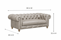 Canapé Chesterfield en cuir véritable trois places, dossier capitonné, accoudoirs roulés, style traditionnel, canapé de salon, canapé en cuir