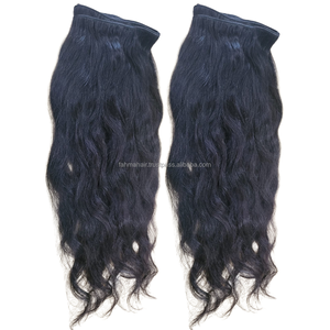 Extensiones de cabello Remy humano virgen indonesio alineado con cutícula de estilo ondulado recto indonesio 100% - Product Image 6
