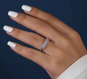 Anillo de Diamantes de 1.50 Quilates, Anillo de Compromiso con Diamante Creado en Laboratorio, Oro Blanco, Banda de Boda Radiante, Venta al Por Mayor - Product Image 5