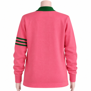   Pulls à col en V personnalisés avec lettres et logos pour les sororités/fraternités/écoles/collèges/universités, cardigans tricotés unisexes - Product Image 2