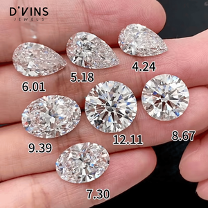 D'vins Jewels - Diamantes Cultivados en Laboratorio de 0.5CT, 1CT, 1.5CT, 2CT, 3CT, 4CT, 5CT y 6CT, Corte Brillante Redondo, CVD HPHT - Product Image 4