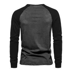 Camisetas de manga larga con estampado personalizado para hombre, camisetas informales de mezcla de algodón con estampado personalizado, a la moda, colección de otoño, de China - Product Image 2