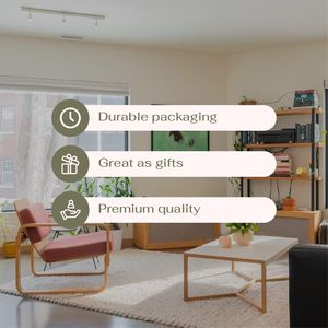 Juego de 4 Macetas de Suculentas Artificiales Naranjas en Cerámica Blanca, Planta Artificial, Regalo para Decoración de Oficina y Hogar, Regalos de Vegetación Artificial - Product Image 4