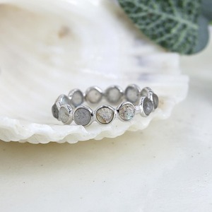 5mm Natural <b>Labradorite</b> Handmade 925 Sterling Silver Eternity Band Design Minimalist Rhodium Plating <b>Ring</b> Fine Jewelry For Women - Product Image 1