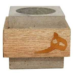 Brûleur d'encens artisanal en bois d'acacia avec motif en résine, pour bâtonnets de bakhoor, durable, pour mariage et occasions religieuses, diffuseur de parfum aromatique - Product Image 2