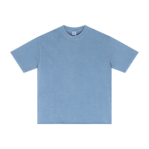 T-shirt Homme Personnalisé avec Logo, Col Rond, Imprimé Léopard, Tricoté, Grande Taille, Effet Délavé, Qualité Supérieure, Style Vintage et Vieilli, Vente en Gros - Product Image 5